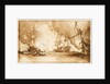 Study for the painting of Bombardment of Algiers, 1816 by George Chambers