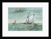 Revenue cutter chasing a lugger, circa 1830 showing 'revenue stripes' by unknown