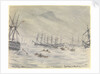 21 July 1841, HMS 'Rattlesnake', Typhoon in Hong Kong Harbour by Edward Hodges Cree