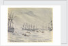 21 July 1841, HMS 'Rattlesnake', Typhoon in Hong Kong Harbour by Edward Hodges Cree