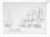 Trafalgar, 21 October 1805: 'Situation of HMS 'Bellerophon' by William Joy