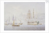 'Vanguard', 'St Vincent' and a Royal Yacht at Spithead, 1850s by William Joy