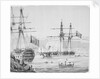 HMS 'Barham' in Malta Harbour, 25 September 1833 by James Kennett Willson
