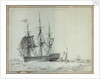 The East Indiaman 'Thames' by Edward William Cooke