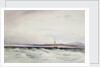 The survey ship HMS 'Beagle' running into Berkeley Sound, Falkland Islands by Conrad Martens