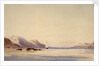 The survey ship HMS 'Beagle' in Beagle Channel, Tierra del Fuego by Conrad Martens