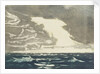 Seascape - green sea and stormy blue-grey sky 2 by John Everett