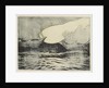Seascape - very rough grey sea 2 by John Everett