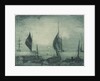 Small sailing craft on the beach at Poole 1 by John Everett