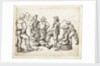 Six fishermen and a boy by Willem van de Velde the Elder
