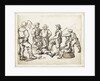 Six fishermen and a boy by Willem van de Velde the Elder