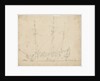 A Dutch ship bending sails by Willem Van de Velde the Younger