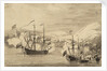 The capture of Tobago? by Willem Van de Velde the Younger