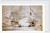 The 'Mary Rose' action, 8-18 December 1669 by Willem Van de Velde the Younger