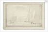 Hoys in a sunny haze by Willem Van de Velde the Younger