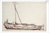 Study of a kaag by Willem van de Velde the Elder