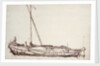 Study of a kaag by Willem van de Velde the Elder