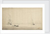 Shipping off Hellevoetsluis by Willem Van de Velde the Younger