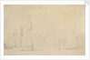 A smak and a galjoot before a light breeze by Willem Van de Velde the Younger