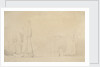 A smak and a galjoot before a light breeze by Willem Van de Velde the Younger