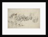 Men jumping into a boat during an action by Willem Van de Velde the Younger