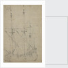 A small flute at anchor by Willem Van de Velde the Younger