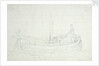 A dogger at sea by Willem van de Velde the Elder