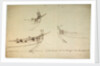 Sketch designs for the fore part of a yacht to be built for the van de Veldes by Willem Van de Velde the Younger