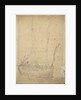 A galliot becalmed by Willem van de Velde the Elder