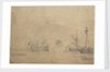 The launch of an English three-decker by Willem Van de Velde the Younger