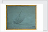 A hoy close-hauled in a strong breeze by Willem Van de Velde the Younger