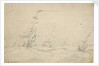 Ship under low canvas in a heavy sea by Willem Van de Velde the Younger