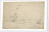 Ship under low canvas in a heavy sea by Willem Van de Velde the Younger