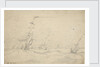 Ship under low canvas in a heavy sea by Willem Van de Velde the Younger