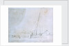 A dogger running into the land by Willem Van de Velde the Younger