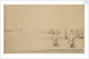 Two fleets about to engage by Willem Van de Velde the Younger