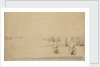 Two fleets about to engage by Willem Van de Velde the Younger