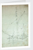 A dogger at anchor by Willem Van de Velde the Younger
