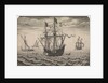 Galleon at anchor by Pieter Brueghel