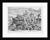 Building of the Ark. Nec mora... subiacet ullis. Plate XII of a set of sixteen illustrations for the book of Genesis by M. de Vos