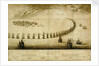The English Navy running before the Vly, 1666 by Wenceslaus Hollar