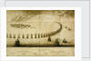 The English Navy running before the Vly, 1666 by Wenceslaus Hollar