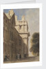 The eastern side of the Queen Anne Court, Greenwich Hospital by David Cox Junior