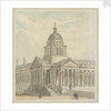 Greenwich Hospital: A design for remodelling the north-west (Chapel) corner of the Queen Mary Court by Augustus Charles Pugin