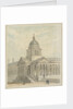 Greenwich Hospital: A design for remodelling the north-west (Chapel) corner of the Queen Mary Court by Augustus Charles Pugin