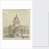 Greenwich Hospital: A design for remodelling the north-west (Chapel) corner of the Queen Mary Court by Augustus Charles Pugin
