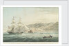 The Island of Madeira with the Brig Comet Thomas Ormston Master entering the Bay of Funchal by William John Huggins