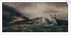 Burning of the Ocean Monarch, emigrant ship, 24 Aug 1848 by Prince de Joinville