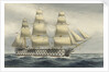 HMS Victoria Last of the sea going 3 deckers. Paid off at Portsmouth from Mediterranean Oct 1867 by W. Mackenzie Thomson