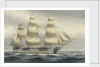 HMS Victoria Last of the sea going 3 deckers. Paid off at Portsmouth from Mediterranean Oct 1867 by W. Mackenzie Thomson